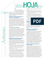 Asbestos Factsheet Spanish