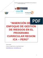 Program Curricular Con Gestion de Riesgo - Ica Marzo 2010