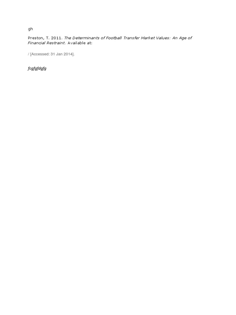 FCGFGFDGFG: Financial Restraint. Available at | PDF | Politics