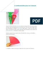 Passo a Passo Lembrancinha para as Crianças cone