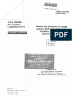 Analysis Methods For Calculating Flexibility Factors of Nozzles and Branches