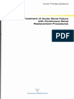 Treatment of Acute Renal Failure Freseniu with Continuous Renal Replacement Procedures