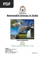 India Renewable Energy Report January 2012