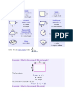 Area × B × H Area A: Triangle Square