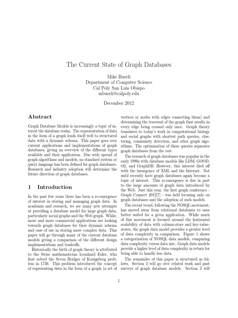 08 Graph Databases Survey | PDF | Map Reduce | Databases