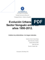 Evolución urbana del sector Nonguén y riesgos de inundación 1950-2012