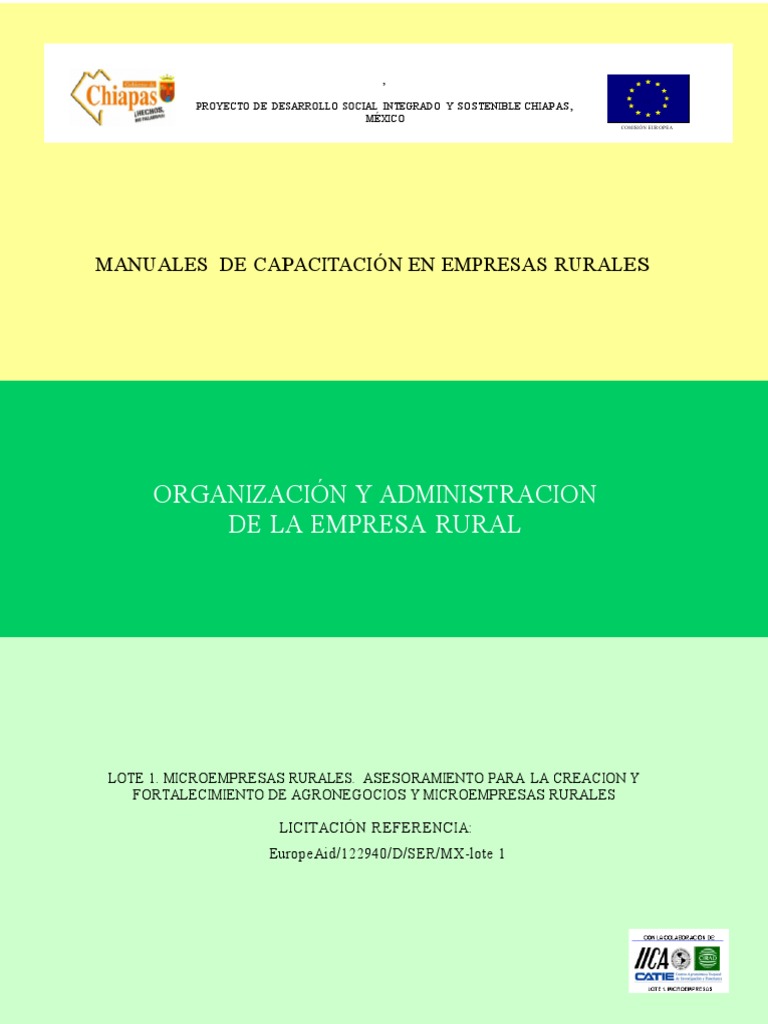 Organizacion y Administracion de La Empresa Rural | PDF | Toma de ...