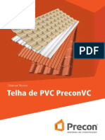 Instalação de telhas de PVC PreconVC