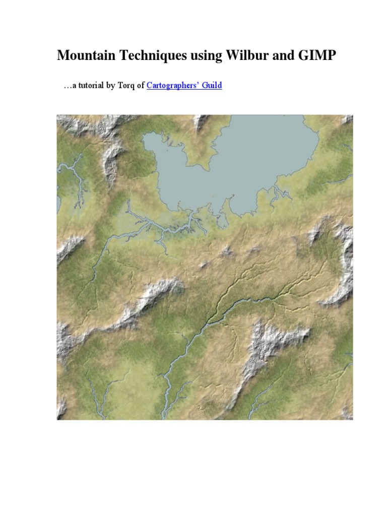 Mountain Techniques Using Wilbur and GIMP | PDF | File Format | Texture ...