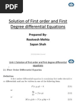 Viriable Separable Differential Equations