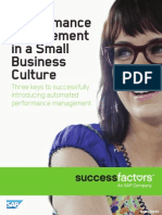 Performance Management in A Small Business Culture