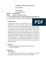 Informe Cientifico de Protozoarios