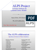 The ALPS Project: Open Source Software For Quantum Lattice Models