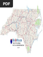 North Carolina Road Map