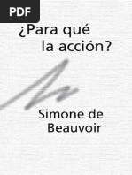 Beauvoir, Simone de - ¿Para qué la acción¿ [1944]