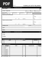 Formulir Data Pelamar