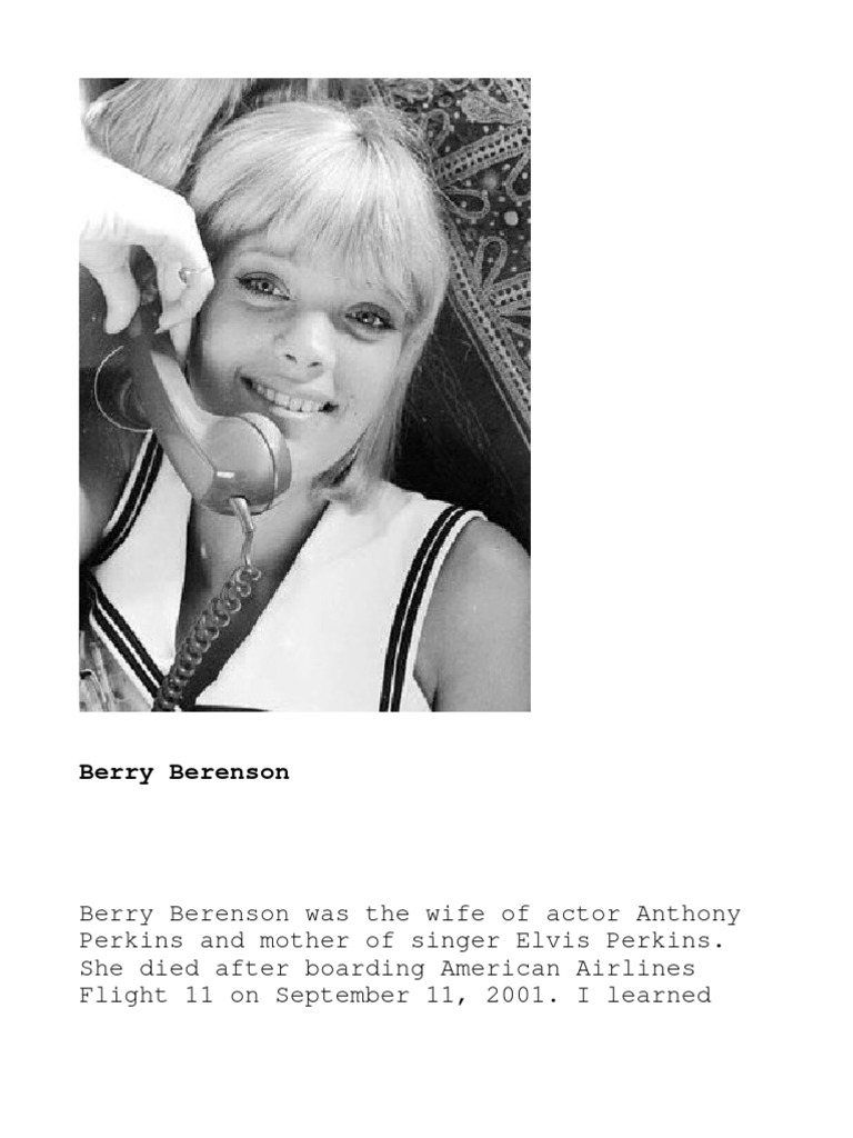 The Mystery of Berry Berenson and 9-11