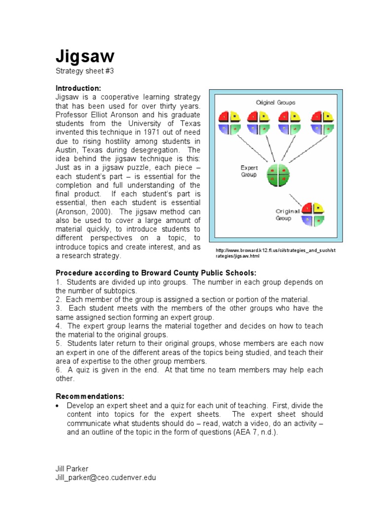 Jigsaw | PDF | Expert | Quality Of Life