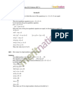 CBSE X Maths 2012 Solutions Title