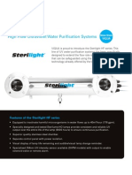High Flow Ultraviolet Water Purification Systems: Features of The Sterilight HF Series