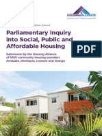 Housing Alliance Submission To The NSW Parliamentary Inquiry Into Social, Public & Affordable Housing (25-Feb-2014)