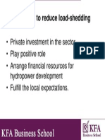 Reduce Load-Shedding with Govt Role in Private Sector Investment