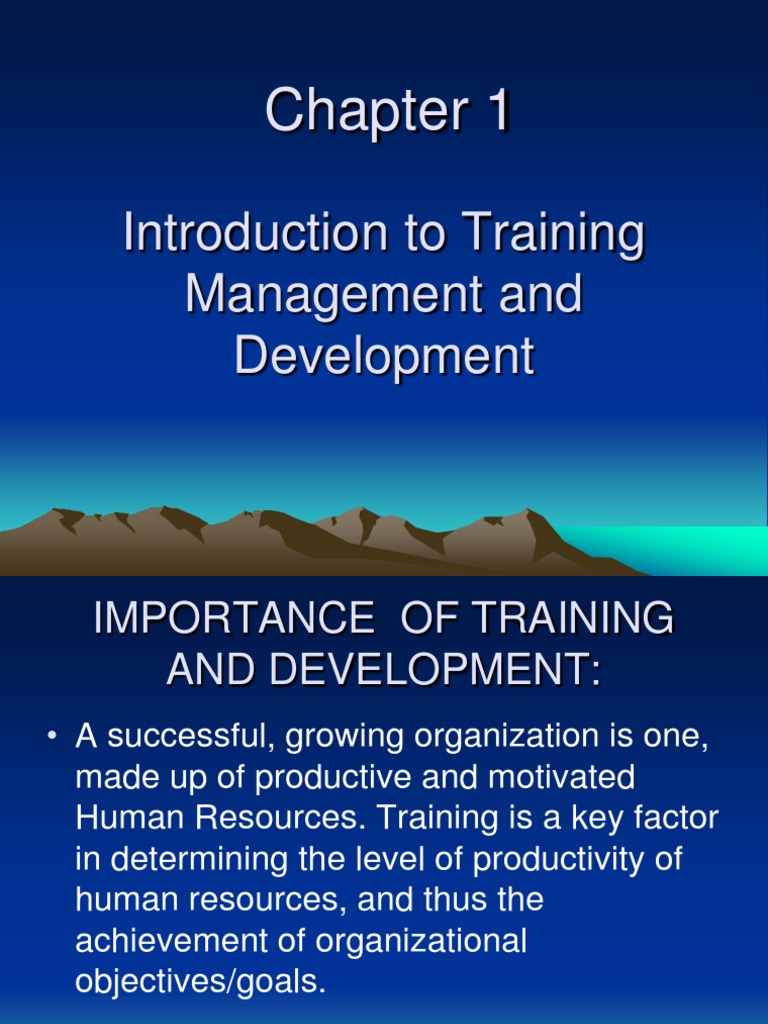 Importance of Training Management | PDF | Goal | Human Resources
