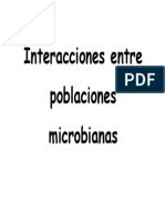 Interacciones Entre Poblaciones Microbianas