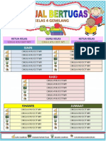 Jadual Tugasan Bilik Darjah