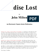 Paradise Lost: John Milton