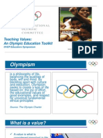 Teaching Values Presentation 5 Olympic Educational Values