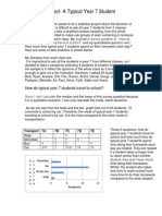 Statistics Project-A Typical Year 7 Student By: Fa: How Do Typical Year 7 Students Travel To School?