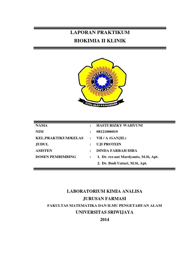 Laporan Biokimia Uji Protein