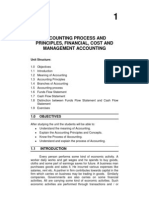 Accounting principles, concepts and processes