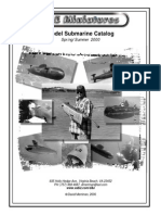 D&E MINIATURES 2000 Model Submarine Catalog