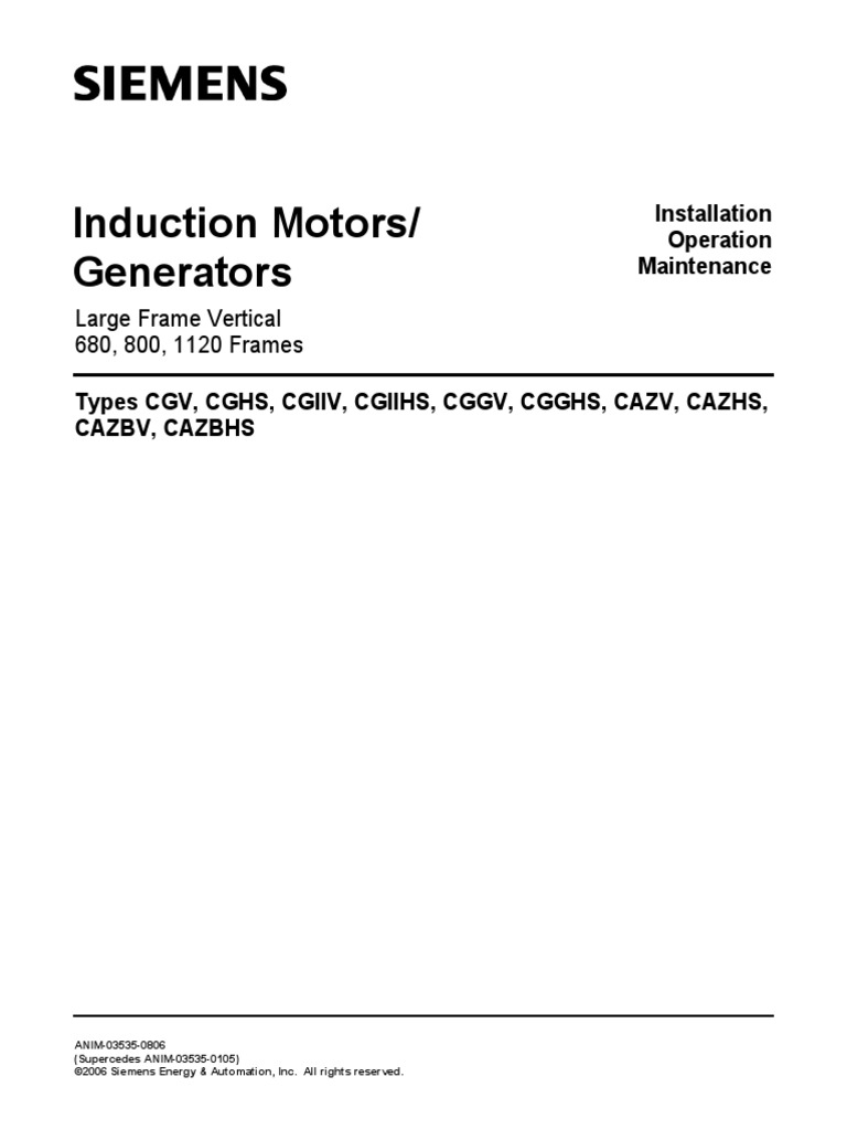 Siemens Manual Pdf Insulator Electricity Bearing Mechanical