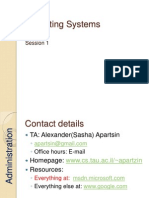 Operating Systems: Session 1