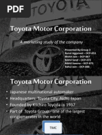 Marketing Approach of Toyota