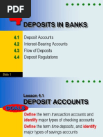 Deposits in Banks