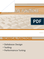 Technical Functions of a DBA