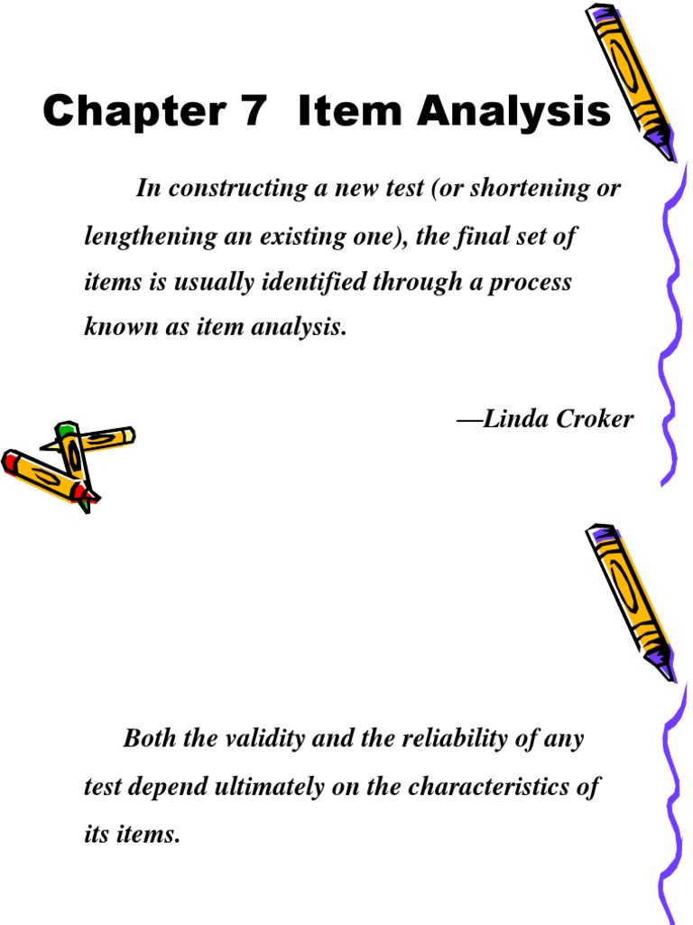 Item Analysis: Difficulty & Discrimination | PDF | Correlation And ...
