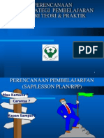 Perencanaan Dan Strategi Pembelajaran Materi Teori Dan Praktik