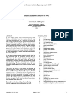 Bending Moment Capacity of Pipes