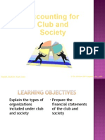 Accounting For Club and Society