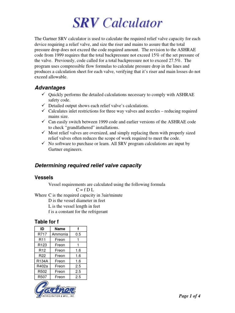 S RV Calculator PDF Plumbing Energy Technology