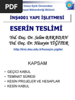 Yi #10 - Eserin Teslimi