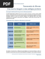 Taxonomía de Bloom una nueva imagen a una antigua postura
