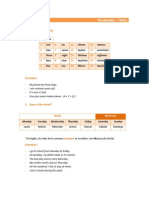 The Numbers 1 - 20: Vocabulary - Unit 1