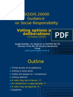 ISO 26000 (9) DIS Voting Options and Deliberations, Oct 2009