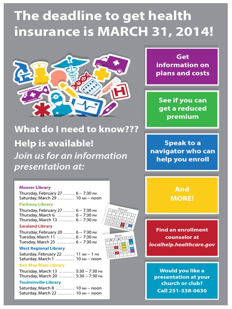 Health Insurance Info Sessions 2014 | PDF
